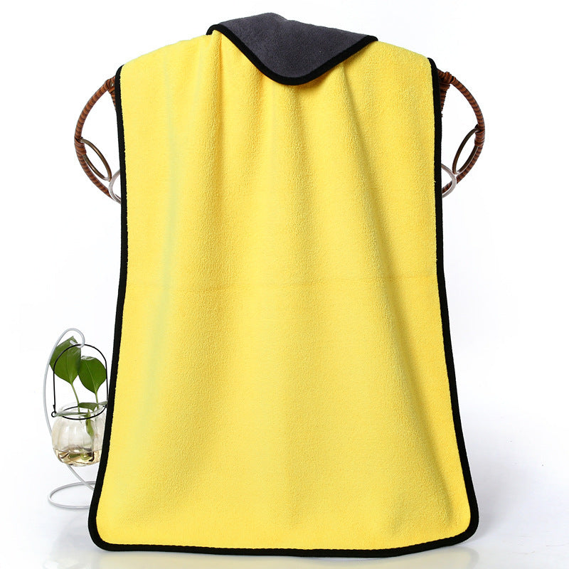 Pet Supplies Absorbent Towel Dog And Cat Bath Towel Fiber Absorbent Cloth Rag Pet Towel